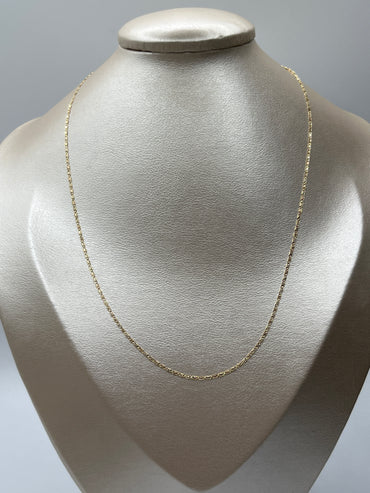Cadena It Plana Oro amarillo 18k +3 / 1,23 Gr / 1,10 mm / 50 Cm