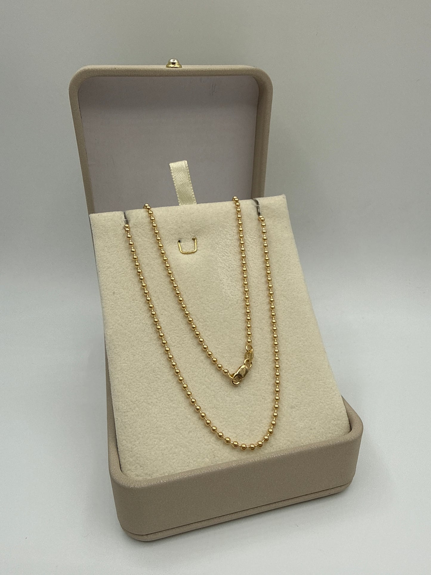Cadena It Militar Oro amarillo 18k 9,52 Gr / 2 mm / 60 Cm