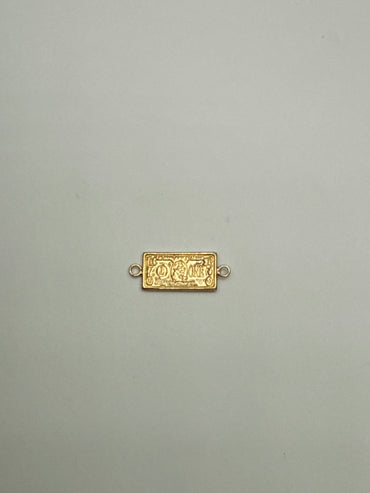 Herraje dolar Oro amarillo 18k 0,82 Gr / 0,86 Cm