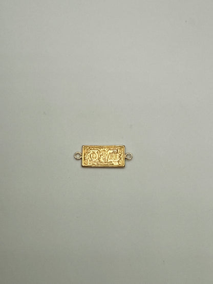 Herraje dolar Oro amarillo 18k 0,82 Gr / 0,86 Cm