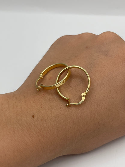 Candonga Lisa Oro amarillo 18k 1,54 Gr / 2,3 Cm