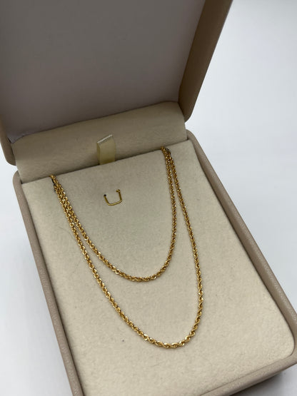 Cadena It Lazo Oro amarillo 18k +3 / 1,51 Gr / 1,20 mm / 45 Cm