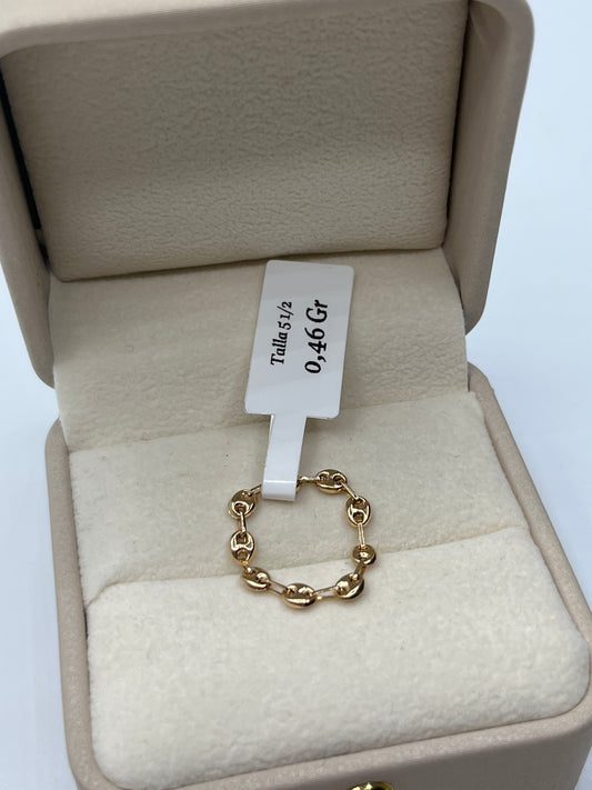 Anillo GC Oro amarillo 18k / Talla 5 1/2 / 0,46 Gr / 3 mm