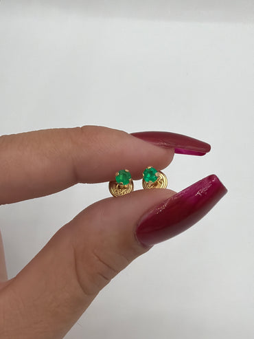 Topos Esmeralda Oro Amarillo 18k / 0.63 Gr / 3mm