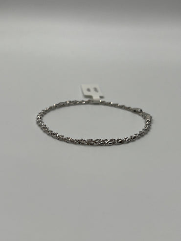 Pulso It Especial Oro blanco 18k +3 / 2,87 Gr / 3 mm / 18 Cm