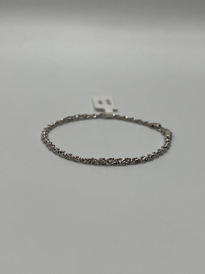 Pulso It Especial Oro blanco 18k +3 / 2,87 Gr / 3 mm / 18 Cm