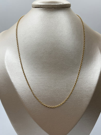 Cadena It Rolon Oro amarillo 18k +3 / 1,25 Gr / 1,80 mm / 45 Cm
