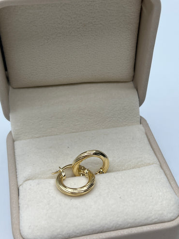 Candonga Entorchada Oro amarillo 18k 1,59 Gr / 1,4 Cm
