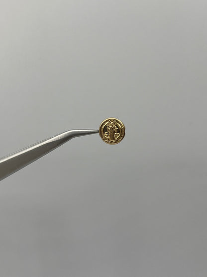 Herraje San Benito Oro amarillo 18k 0,22 Gr / 0,8 Cm