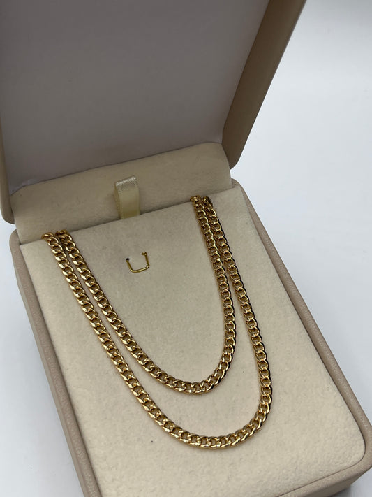 Cadena It Cubana Oro amarillo 18k 9,91 Gr / 3,6 mm / 60 Cm