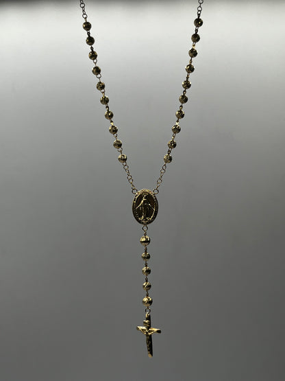 Rosario virgen Milagrosa Oro amarillo 18k 11,53 Gr / 14,60 mm / 60 Cm