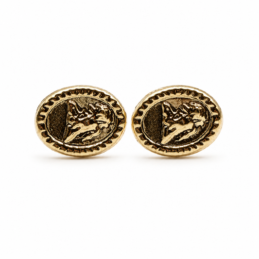 Topos Arcangel San Miguel Diamantada Oro amarillo 18k 0,80 Gr / 7,15 mm