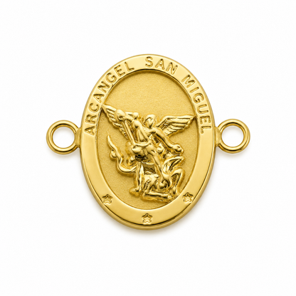 Herraje Arcangel San Miguel Oro amarillo 18k 0,56 Gr / 1 Cm