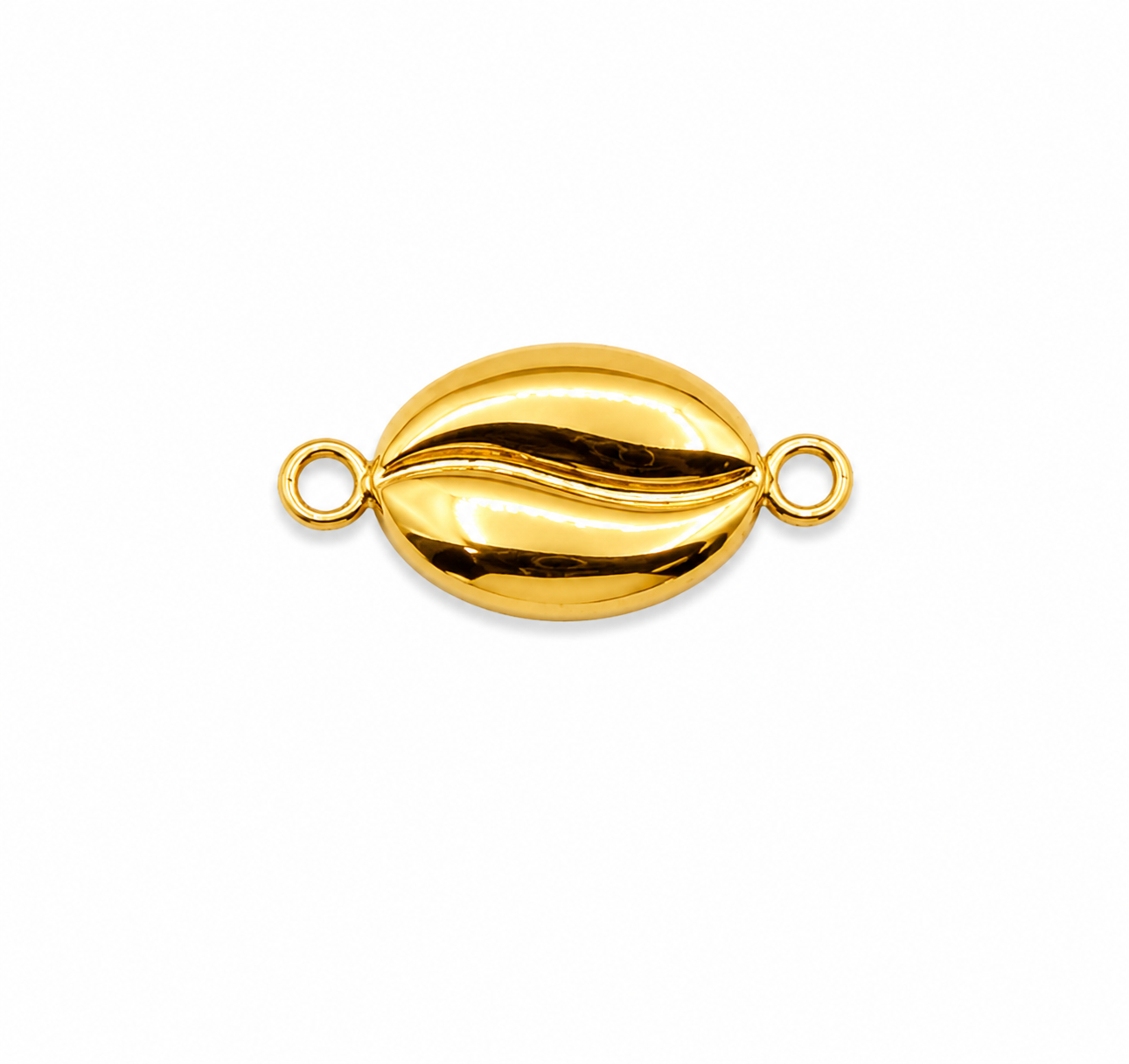 Herraje Cafe Oro amarillo 18k 0,35 Gr / 1,2 Cm