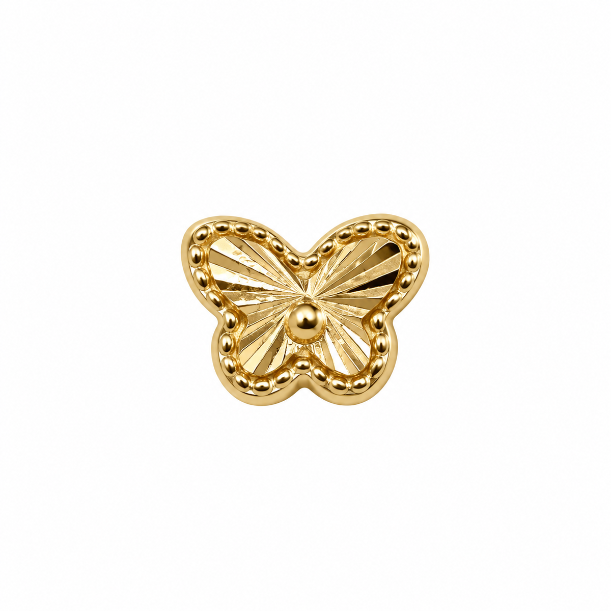 Herraje Mariposa Oro amarillo 18k 0,43 Gr / 0,6 Cm