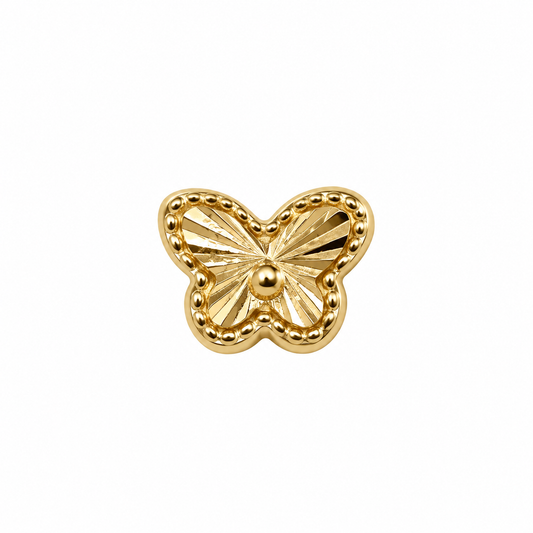Herraje Mariposa Oro amarillo 18k 0,43 Gr / 0,6 Cm