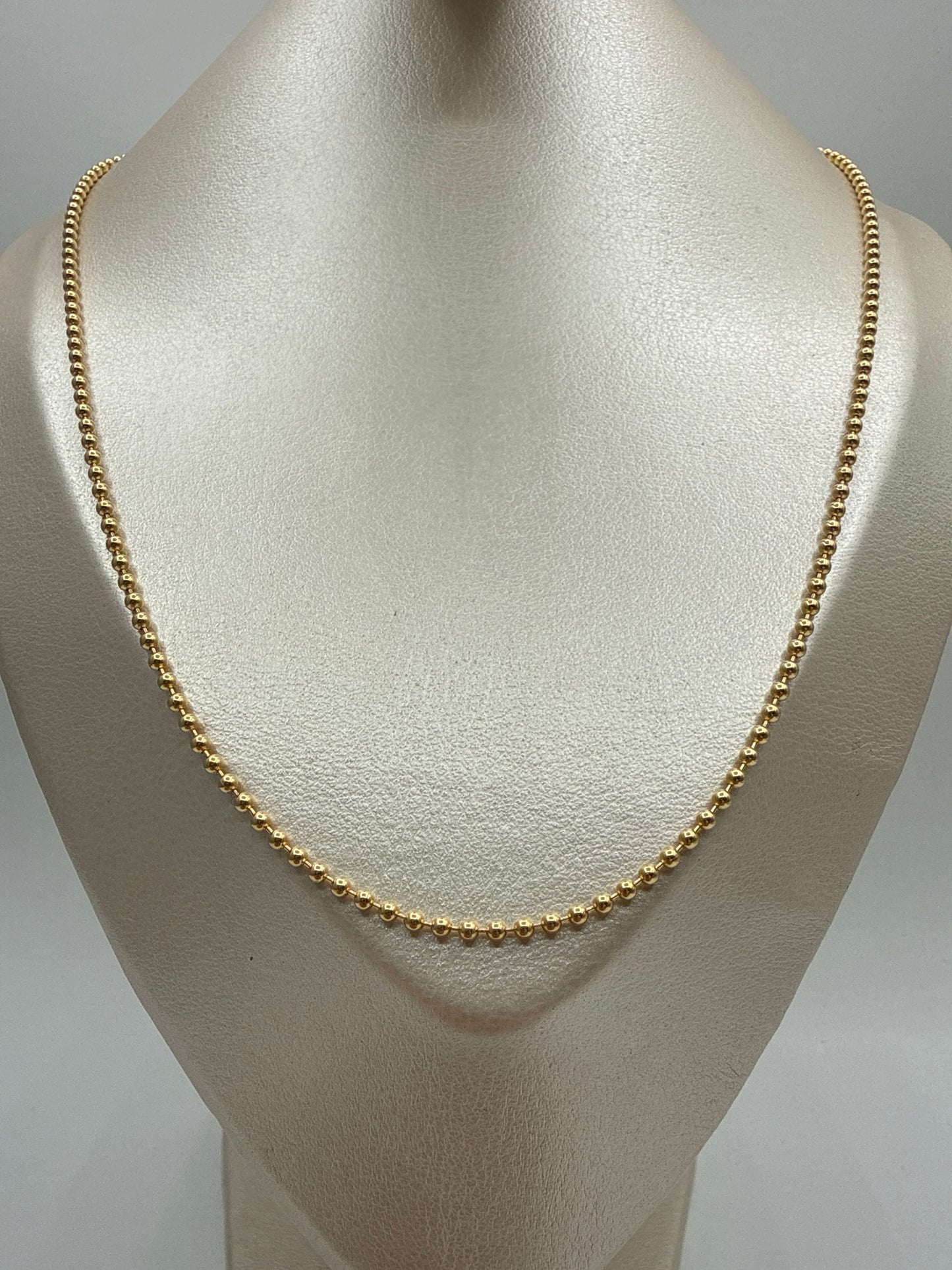 Cadena It Militar Oro amarillo 18k 9,52 Gr / 2 mm / 60 Cm