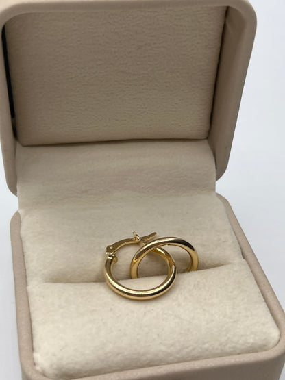 Candonga Lisa Oro amarillo 18k 1,71 Gr / 1,9 Cm