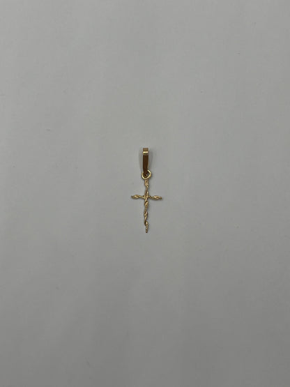 Dije Cruz  Oro amarillo 18k 0,27 Gr / 0,28 mm / 1,6 Cm