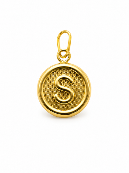 Dije Letra S Oro amarillo 18k 0,52 Gr / 10 mm / 1 Cm