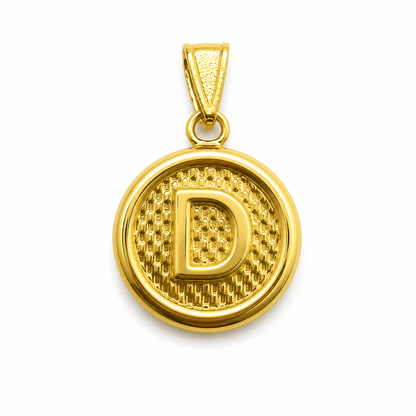 Dije Letra D Oro amarillo 18k 0,56 Gr / 10 mm / 1 Cm