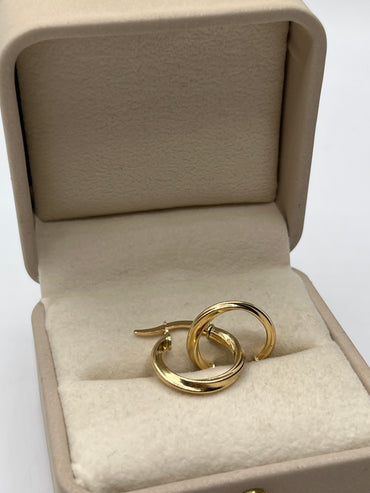 Candonga Entorchada Oro amarillo 18k 1,69 Gr / 1,9 Cm