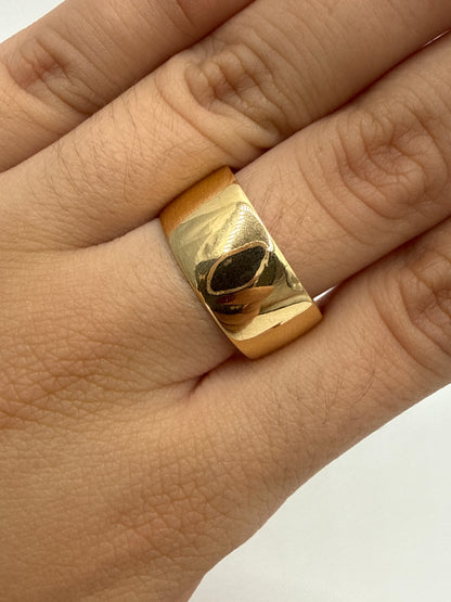 Anillo Argolla Lisa Oro amarillo 18k / Talla 9 / 2,82 Gr / 9,6 mm