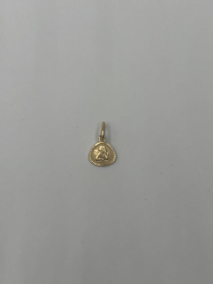 Dije Angel de la Guarda Oro amarillo 18k 0,85 Gr / 8,9 mm / 0,84 Cm