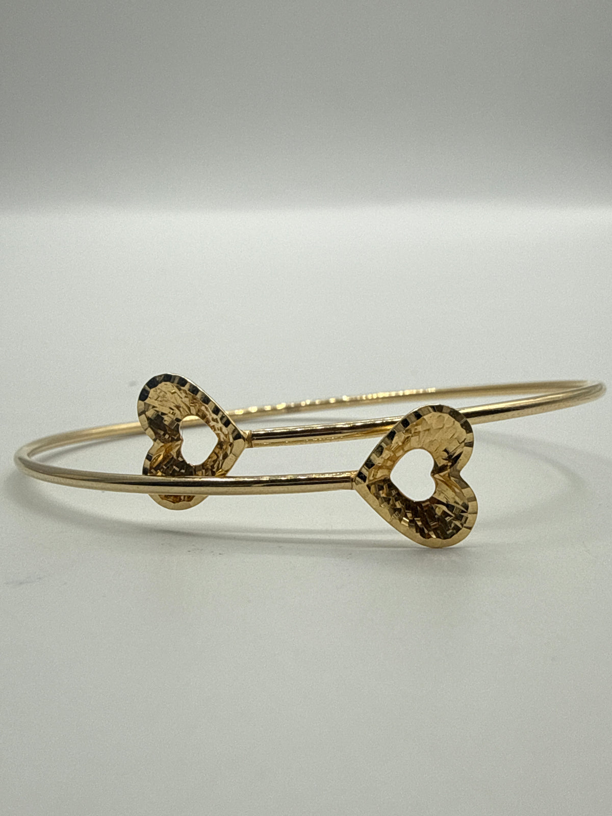 Aro It Corazon Diamantado Oro amarillo 18k +4 / 3,51 Gr / 10,7 mm / 20 Cm