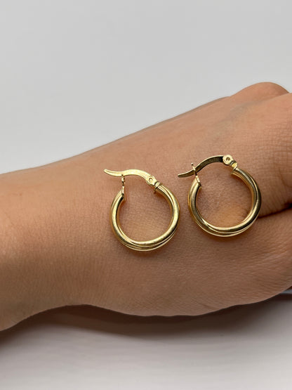 Candonga Entorchada Oro amarillo 18k 1,81 Gr / 2 Cm