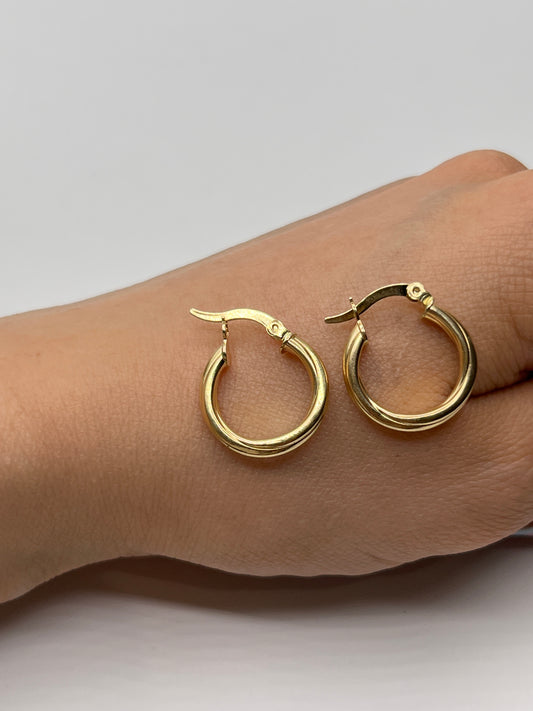 Candonga Entorchada Oro amarillo 18k 1,81 Gr / 2 Cm