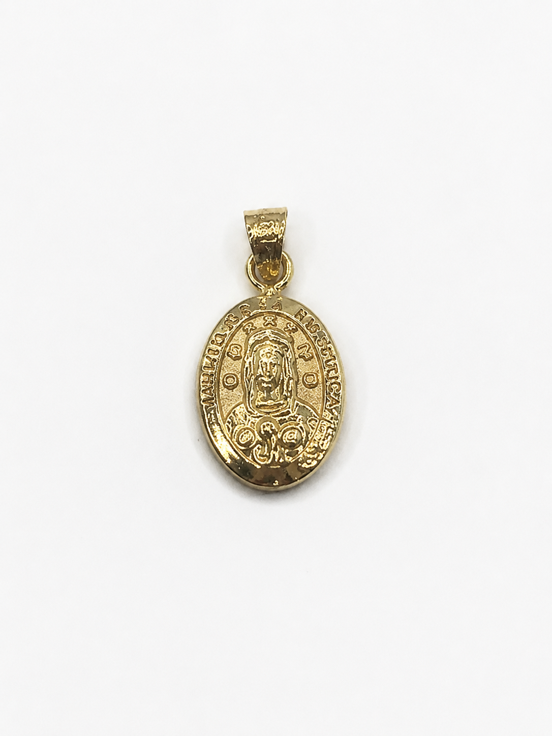 Dije Maria Rosa Mistica Oro amarillo 18k 0,51 Gr / 8,32 mm / 1 Cm