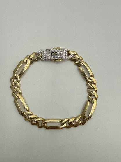 Pulso It Especial Figaro Mc Oro amarillo 18k +4 / 11,55 Gr / 11,4 mm / 20 Cm