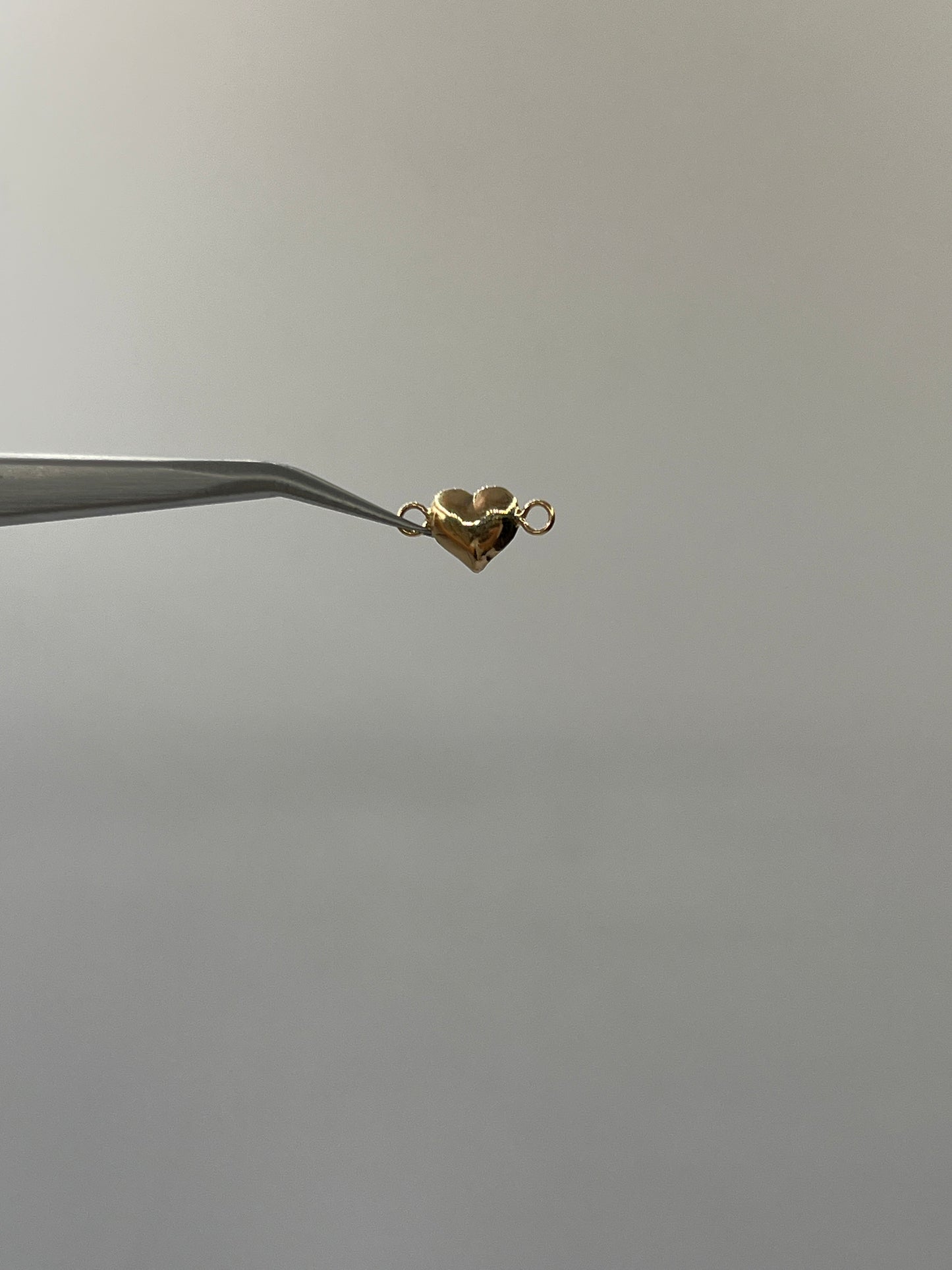 Herraje Corazon Liso Oro amarillo 18k 0,22 Gr / 0,7 Cm