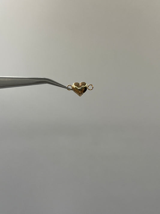 Herraje Corazon Liso Oro amarillo 18k 0,22 Gr / 0,7 Cm