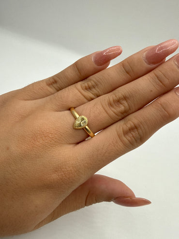 Anillo Gota Oro amarillo 18k / Talla 9 / 1,22 Gr / 10 mm