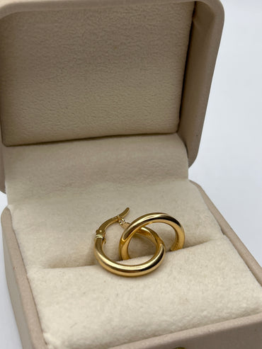 Candonga Lisa Oro amarillo 18k 1,76 Gr / 2 Cm