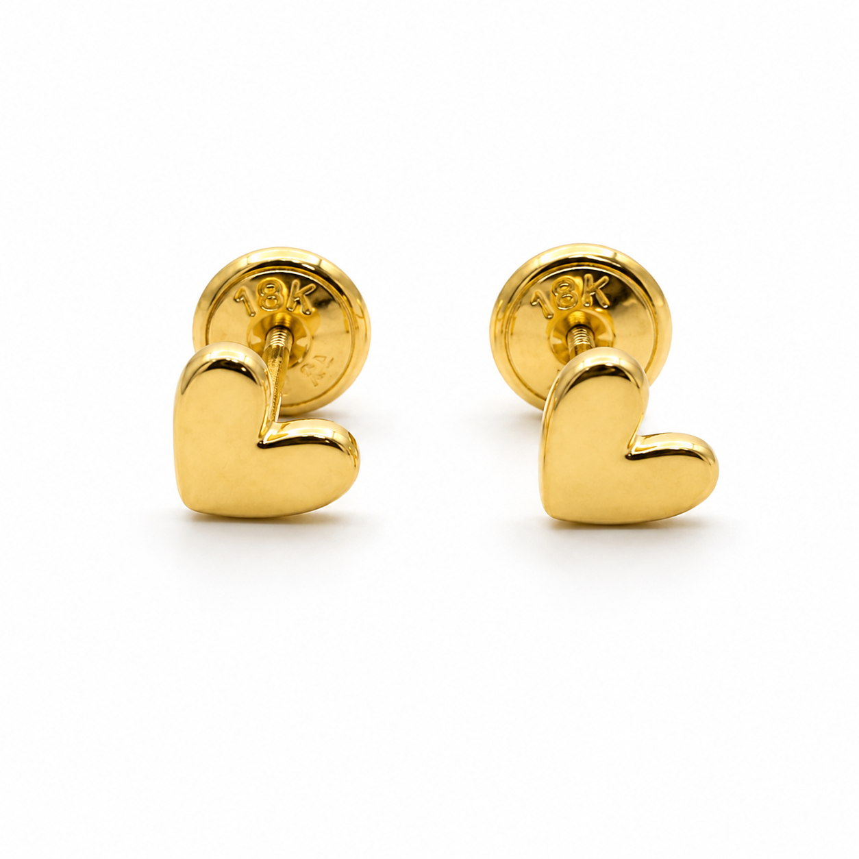 Topos Corazon Liso Plano Oro amarillo 18k 1,14 Gr / 6,30 mm