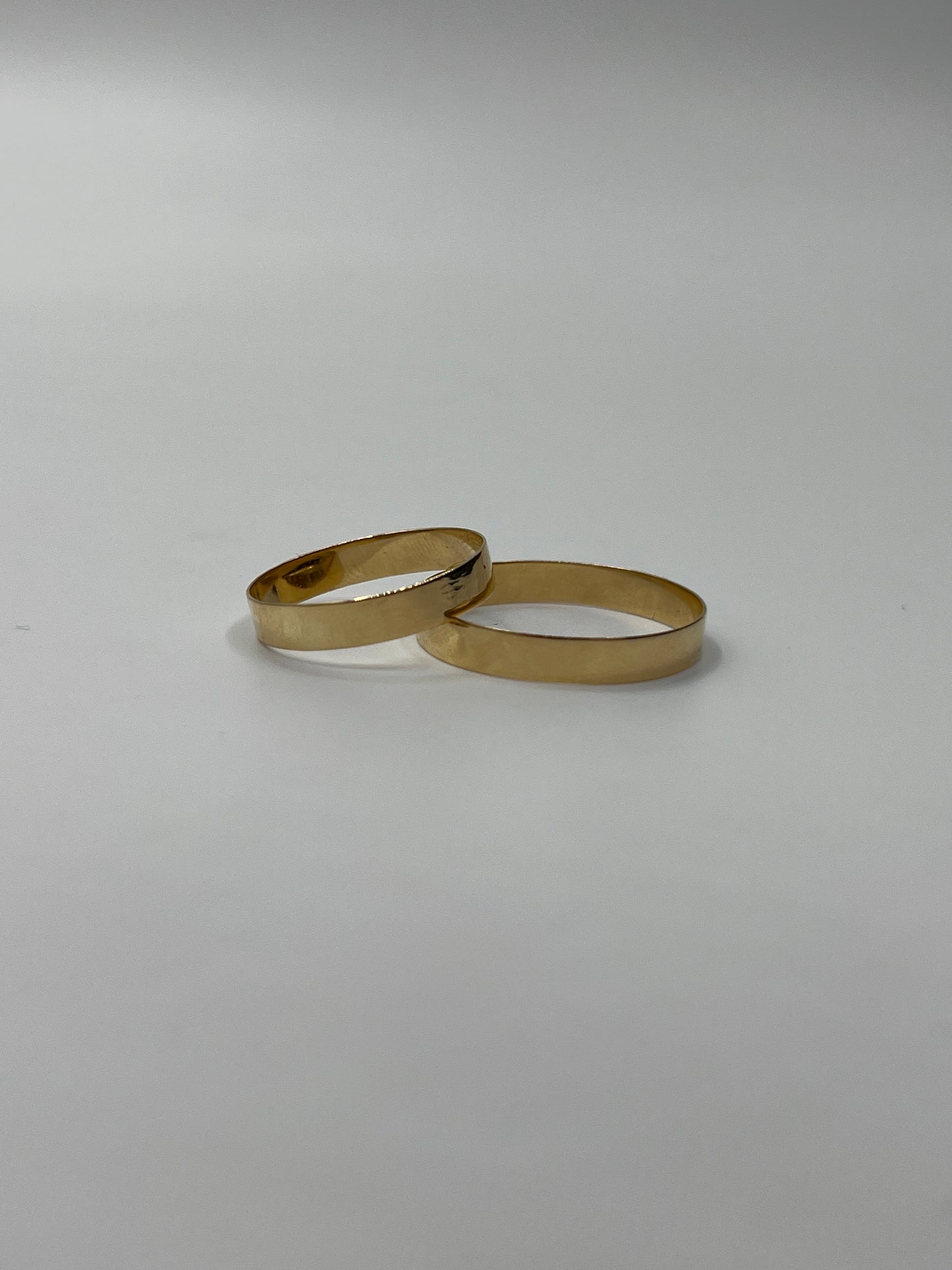 Set Argollas Matrimonio Lisa / 2.11 Gr / Talla 7 1/4 y 11 1/2 / 3.55mm