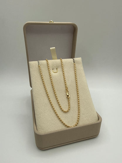 Cadena It Militar Oro amarillo 18k 10,17 Gr / 2 mm / 60 Cm