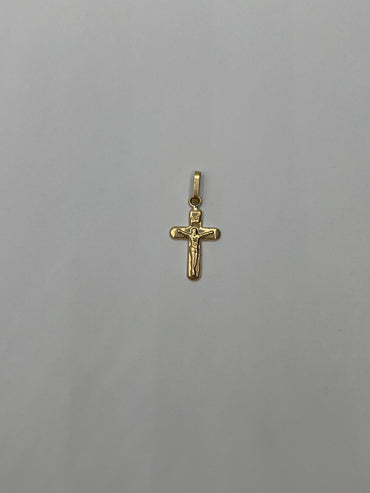 Dije Cruz Cristo Oro amarillo 18k 0,46 Gr / 11,26 mm / 1,9 Cm