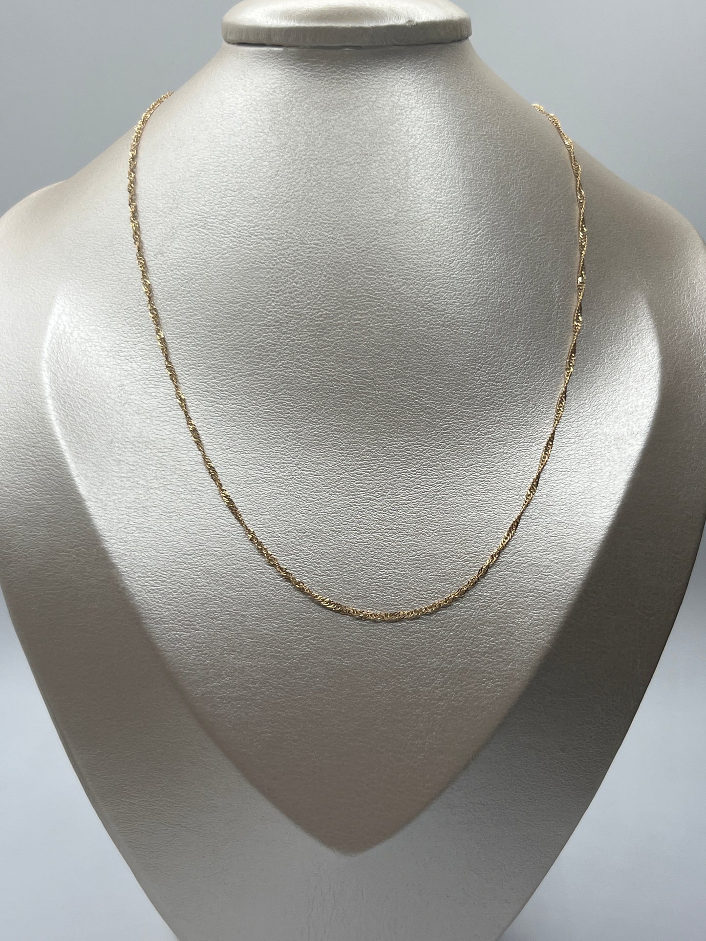 Cadena It Singapur Oro amarillo 18k +3 / 1,67 Gr / 2 mm / 50 Cm