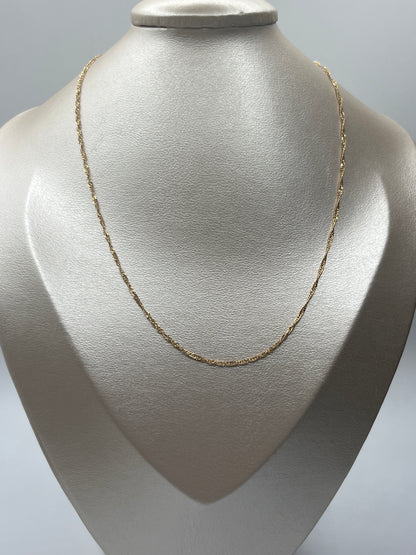 Cadena It Singapur Oro amarillo 18k +3 / 1,67 Gr / 2 mm / 50 Cm