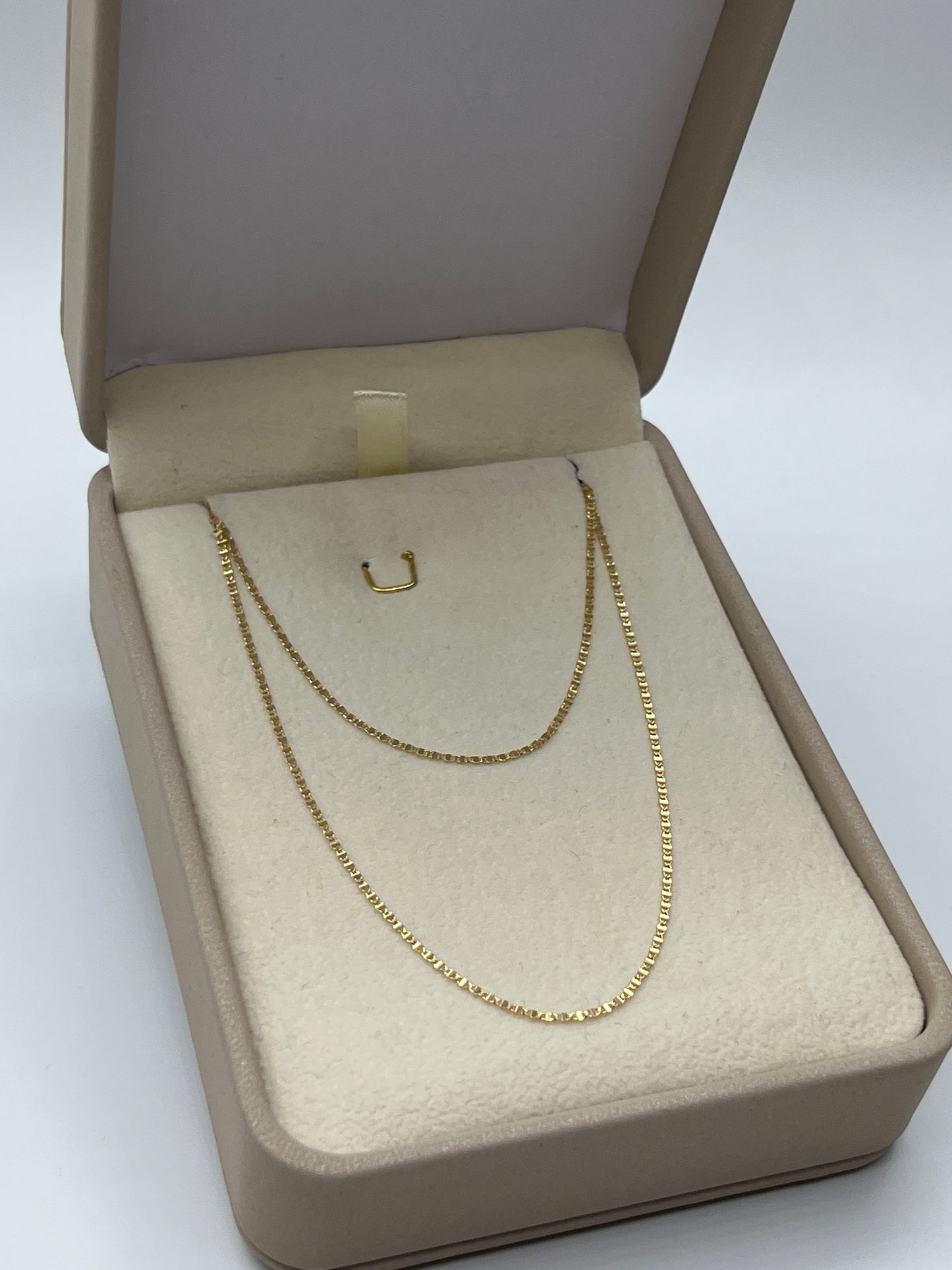 Cadena It plana Oro amarillo 18k +3 / 1,13 Gr / 1,02 mm / 45 Cm