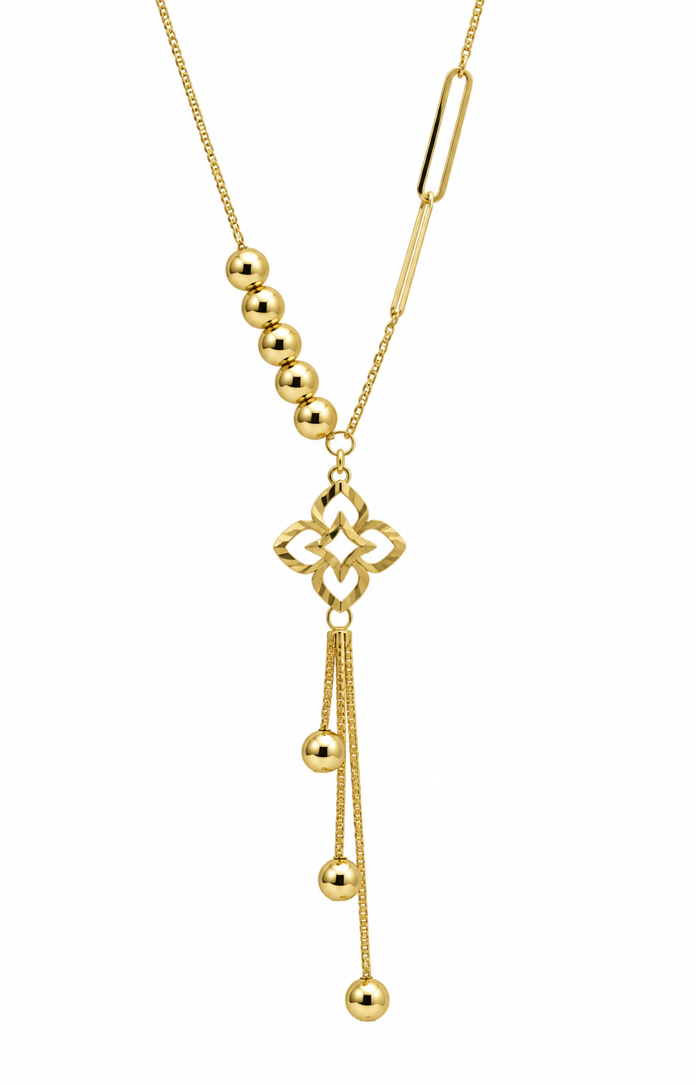 Cadena It Especial Franco Flor Oro amarillo 18k +4 / 1,25 Gr / 9,4 mm / 45 Cm
