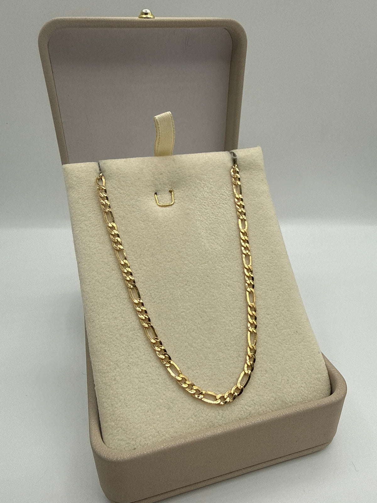 Cadena It Figaro Oro amarillo 18k 7,38 Gr / 3,4 mm / 70 Cm