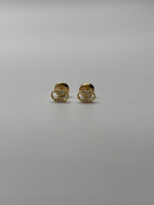Topos GC Circon Blanco Oro amarillo 18k 0,76 Gr / 6,3 mm