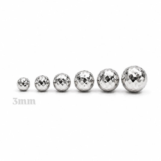 Bola Diamantada 3mm / Oro Blanco