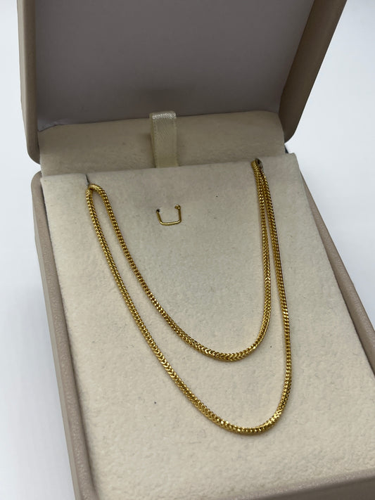 Cadena It Franco Oro amarillo 18k +2 / 4,41 Gr / 1,50 mm / 60 Cm