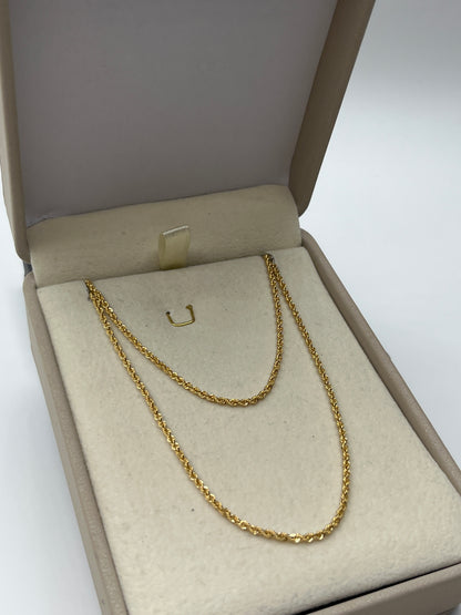 Cadena It Lazo Oro amarillo 18k +3 / 2,09 Gr / 1,55 mm / 60 Cm